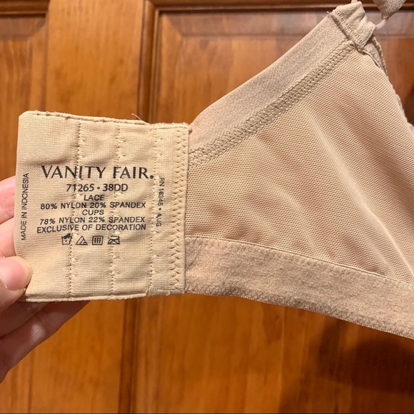 Vanity Fair 38DD Bra Nude 71265 wireless full cove - Picture 4 of 6